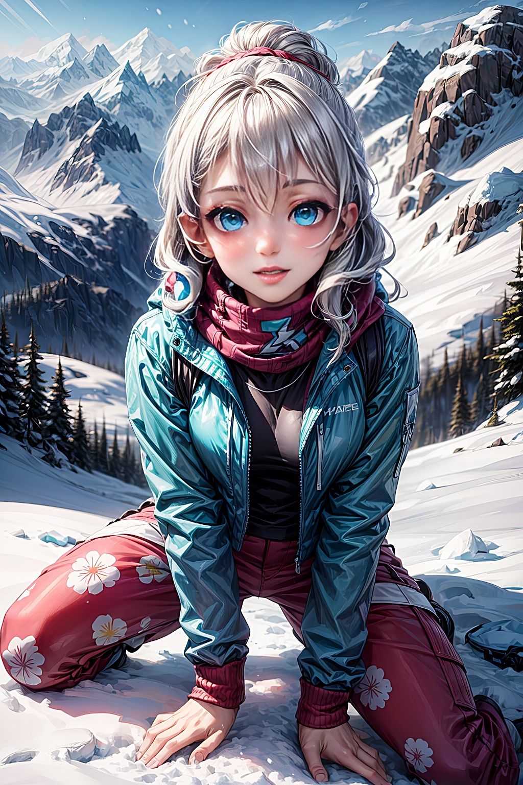 スノーボードは白濁まみれ