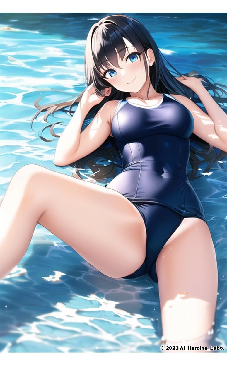 1つの呪文で生み出された100人のAI妄想美少女-14【ポロリもあるよ?! JKスク水女子撮影会編】