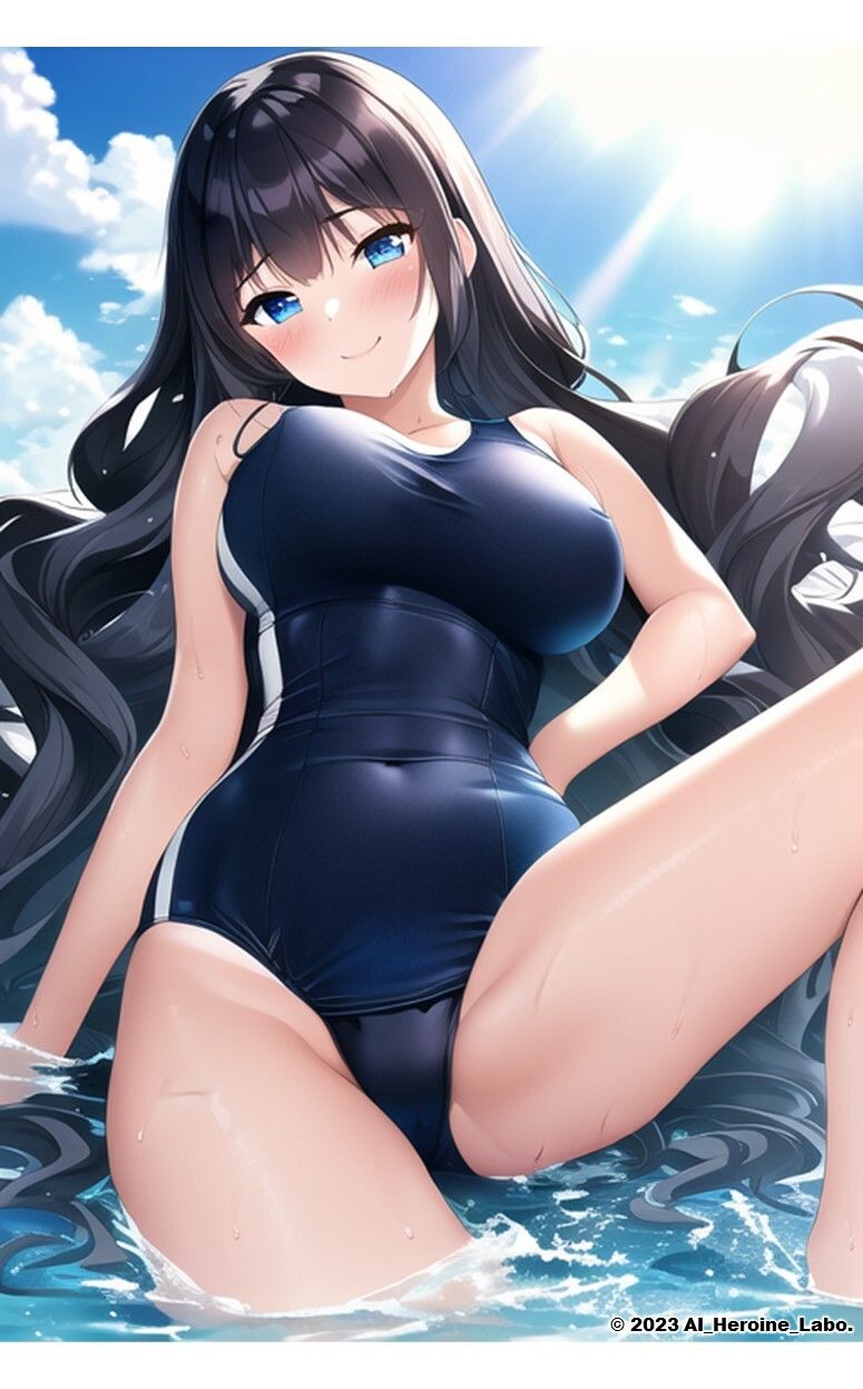 1つの呪文で生み出された100人のAI妄想美少女-14【ポロリもあるよ?! JKスク水女子撮影会編】
