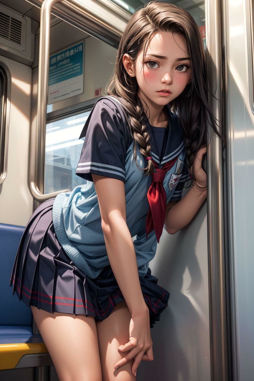 痴●許可娘触り放題