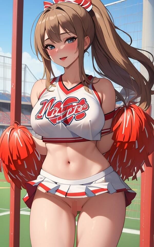 張り切りすぎたチアリーダー 選手全員が虜になっちゃった・・