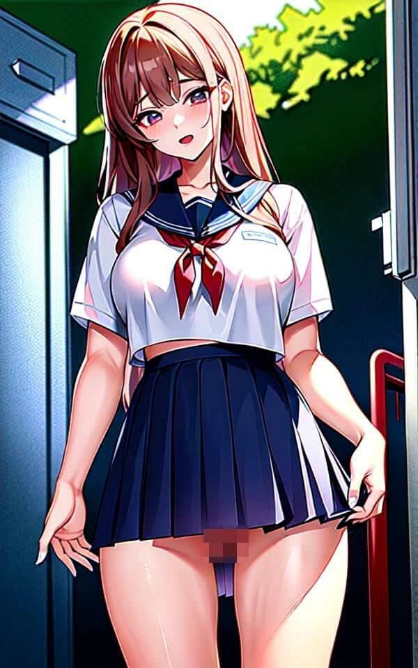 ノーパン女子たちが校内で激エロ露出!