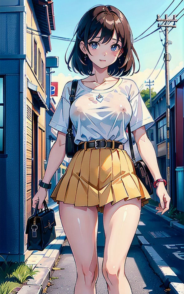 透けているお乳に気づいていない同級生 清純派巨乳美女は今日も可愛い