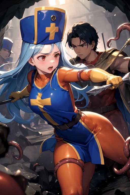 女僧侶 vs 触手
