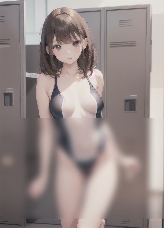 水着でやろ？スク水が激可愛い女の子