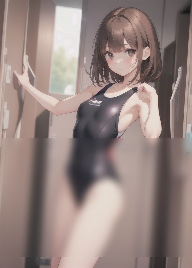 水着でやろ？スク水が激可愛い女の子