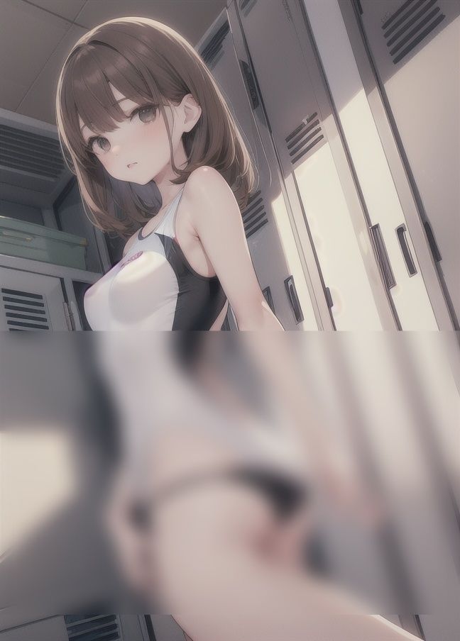 水着変態っこ「あーわたしを見て...大きくなってるね」