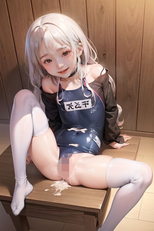 【水泳教室の居残りレッスン】処女スク水ロリま〇こにびゅるるる中出し！ち〇ぽにディルド突っ込み放題