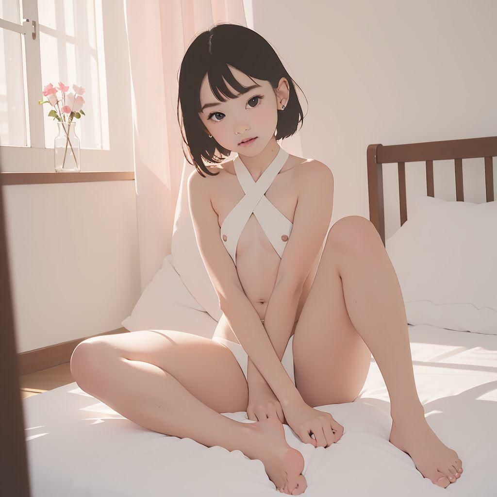 路上で露出する一輪の穴