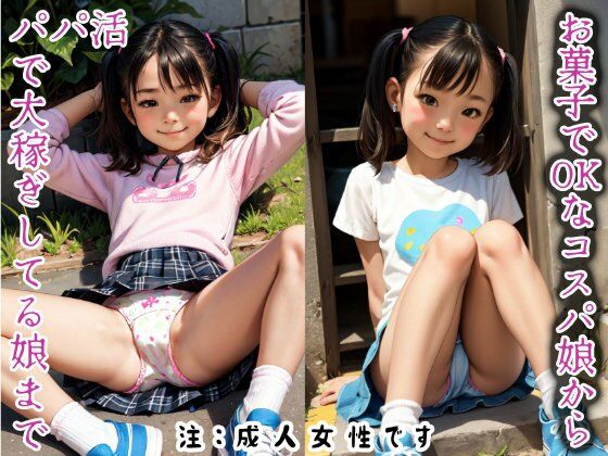 コットンおぱんつしか愛せない特殊性癖パパ活日記 激ロリパンチラパンモロ綿100%