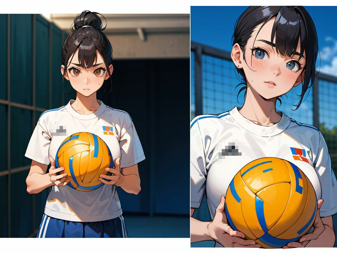 発情するハイキューガール!|筋肉・部活・巨乳|AI生成CG集