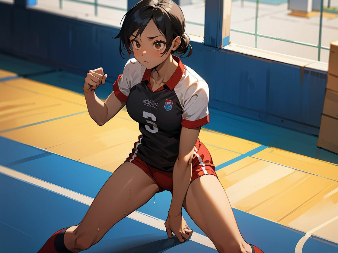 発情するハイキューガール!|筋肉・部活・巨乳|AI生成CG集