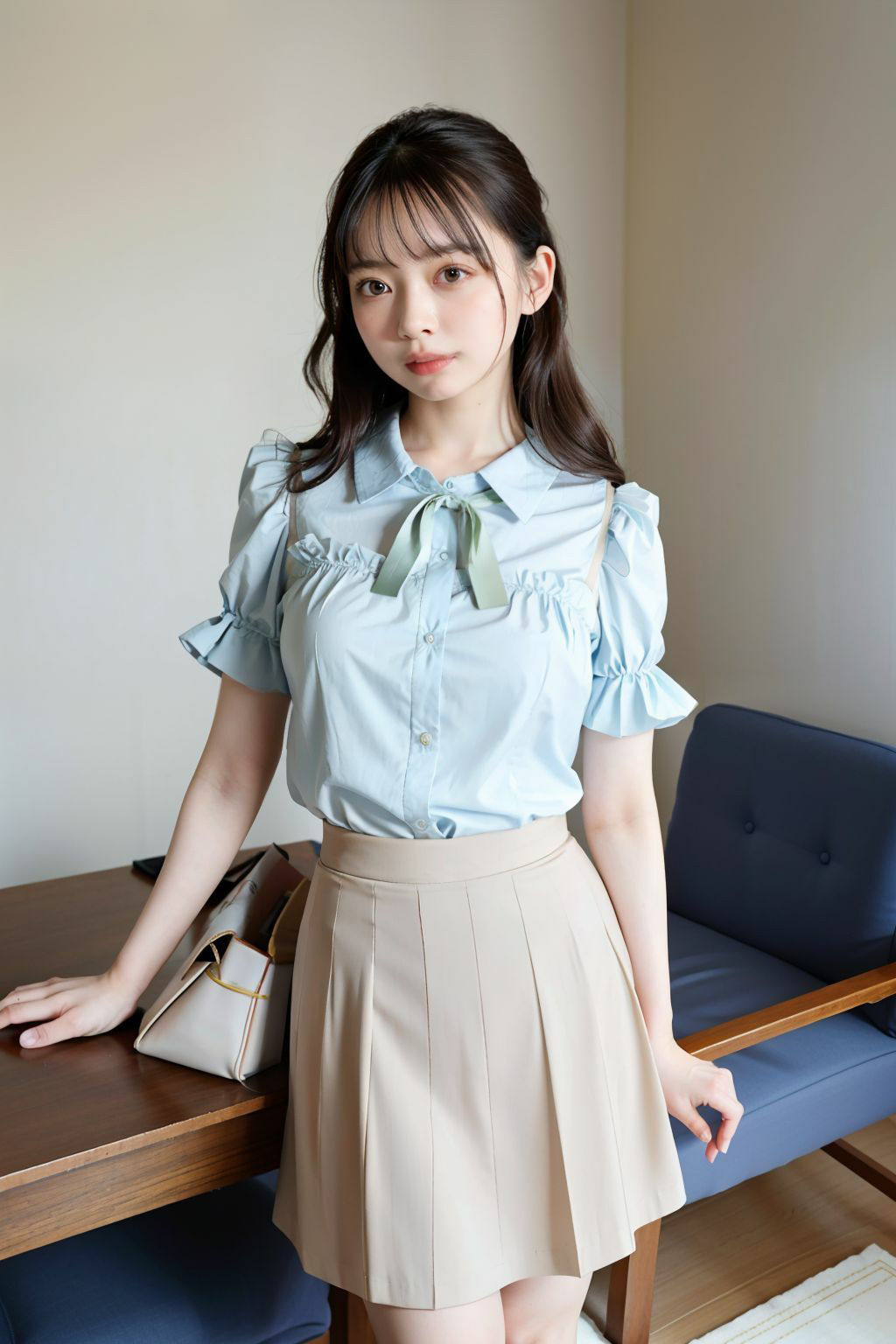 AI生成美女カタログ10:お部屋でイチャイチャ