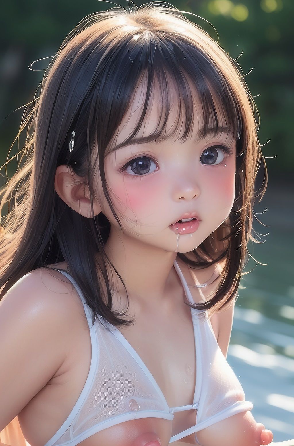 童顔アイドル過激グラビア撮影〜18歳イケない〇リ顔スケベ乳首〜