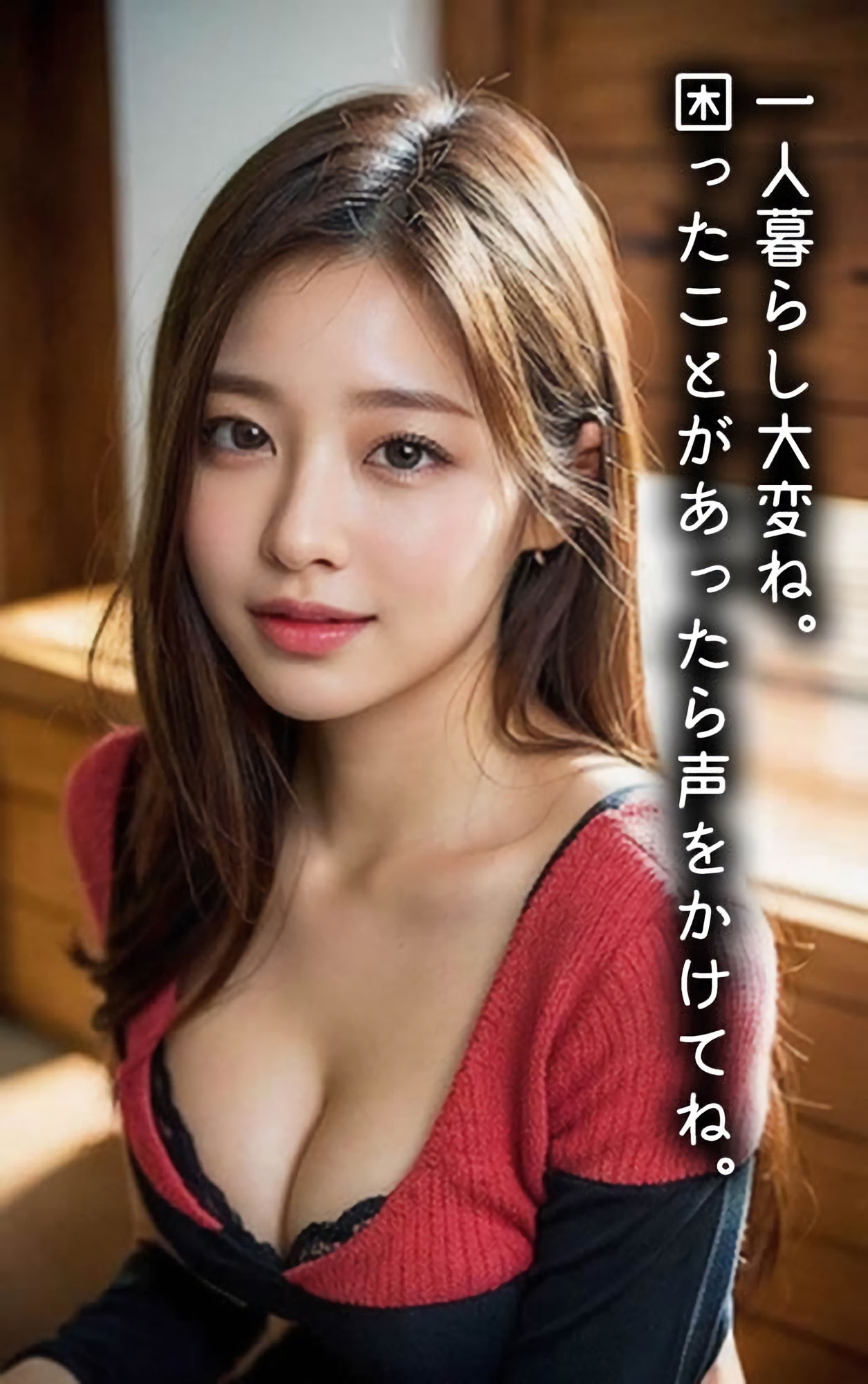 【官能小説型写真集】隣のアラサー奥さんが寂しがり屋で毎日僕の部屋に来るので中出ししちゃった(全117ページ)