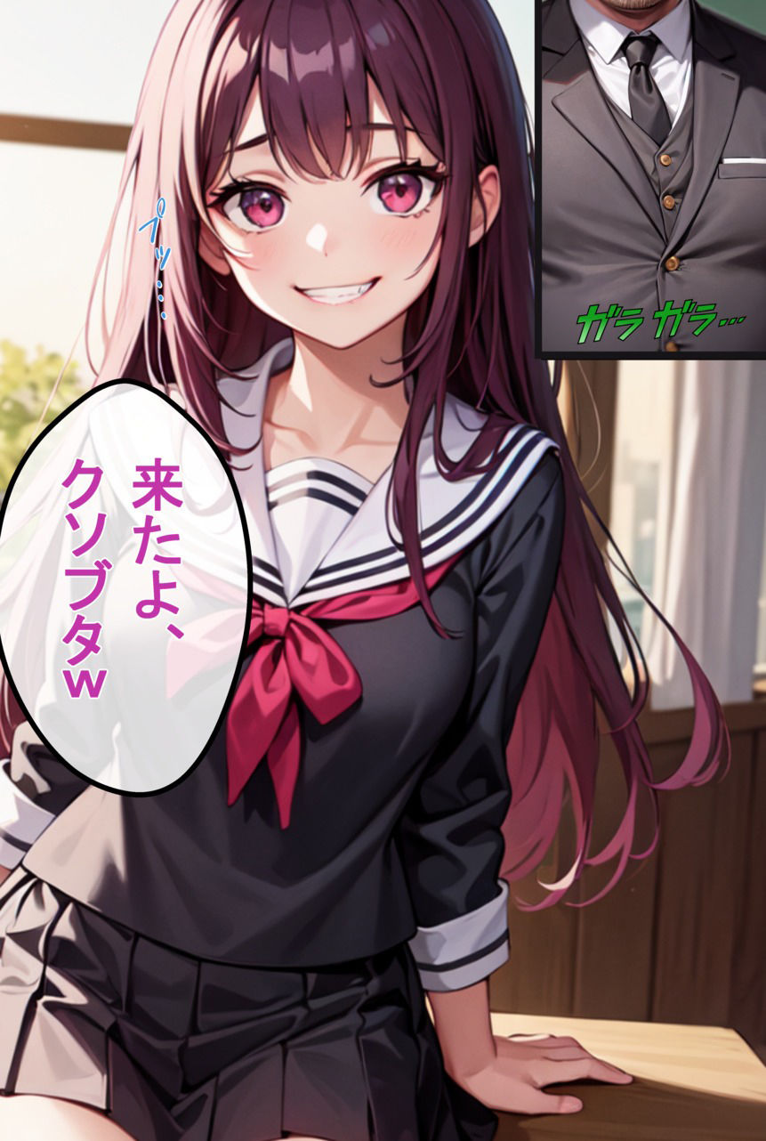 巨乳ギャルJKの教え子を角オナ画像で脅してSEXしてやった
