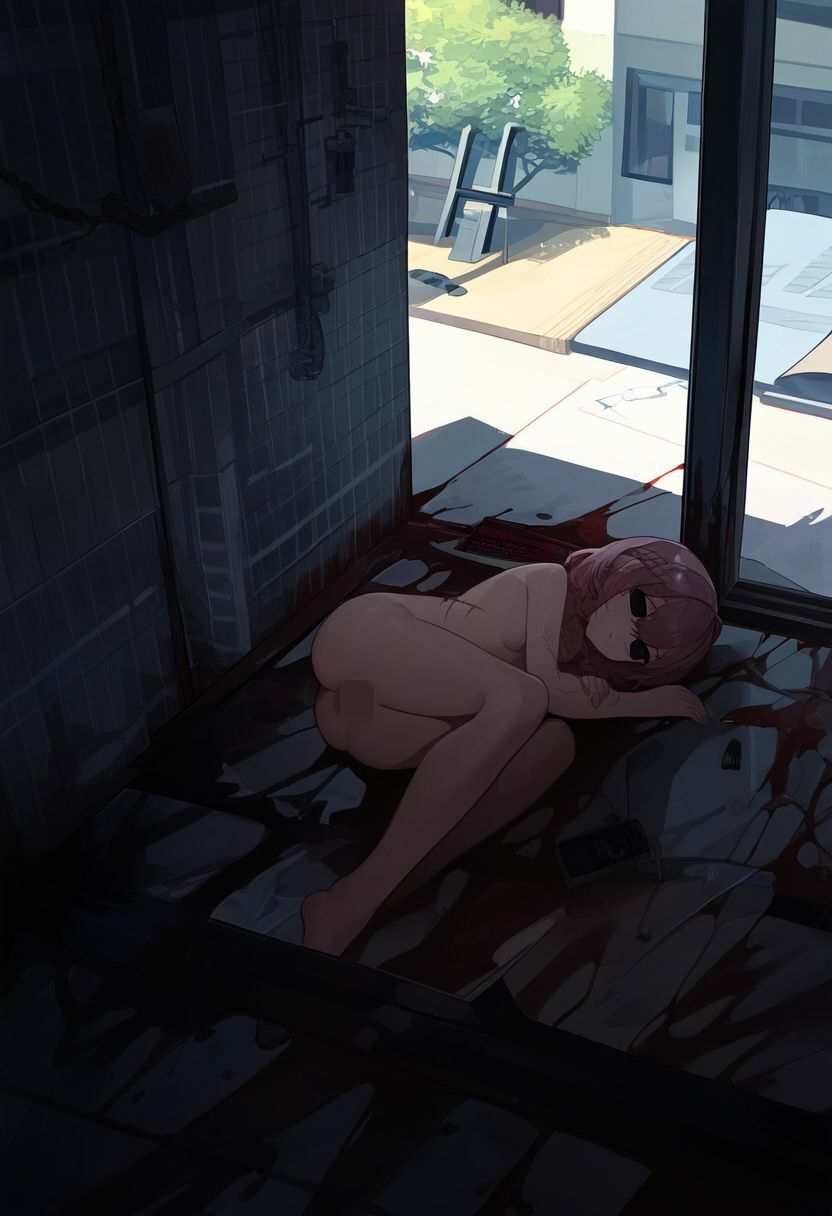 ホラー美少女集｜死ぬほど辛い女の子たちの末路は傷ついた上に打ち捨てられ……（エログロ、自殺、死体、屍姦、血液、流血）イラスト500枚