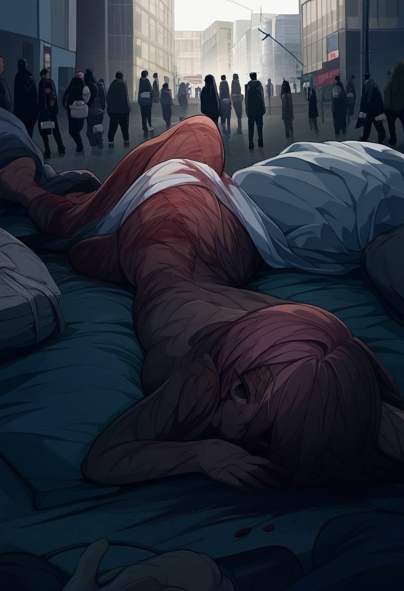 ホラー美少女集｜死ぬほど辛い女の子たちの末路は傷ついた上に打ち捨てられ……（エログロ、自殺、死体、屍姦、血液、流血）イラスト500枚