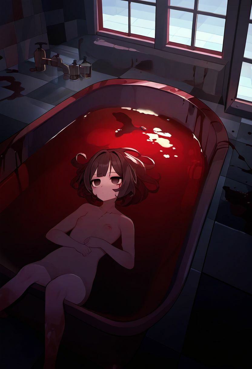 ホラー美少女集｜死ぬほど辛い女の子たちの末路は傷ついた上に打ち捨てられ……（エログロ、自殺、死体、屍姦、血液、流血）イラスト500枚