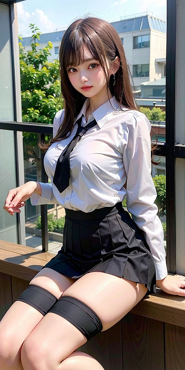 【100円AIシリーズ】超ミニスカ巨乳女子校生〜J〇パンチラ集3〜