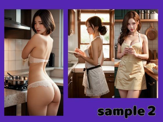 NTR寝取られ美人妻!!裸エプロンで誘惑してくる変態人妻