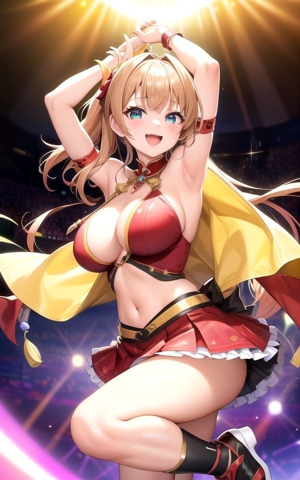 コンサートで脱ぐアイドル