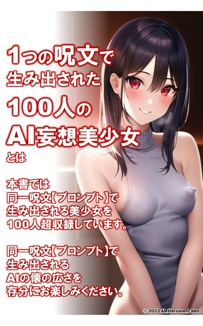 1つの呪文で生み出された100人のAI妄想美少女-17【童貞を殺すニットセーター女子編】