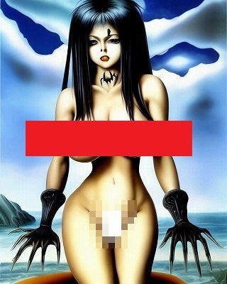 恐怖！悪魔の手袋をした巨乳娘、アナルぶっ刺されて血みどろになるかも！