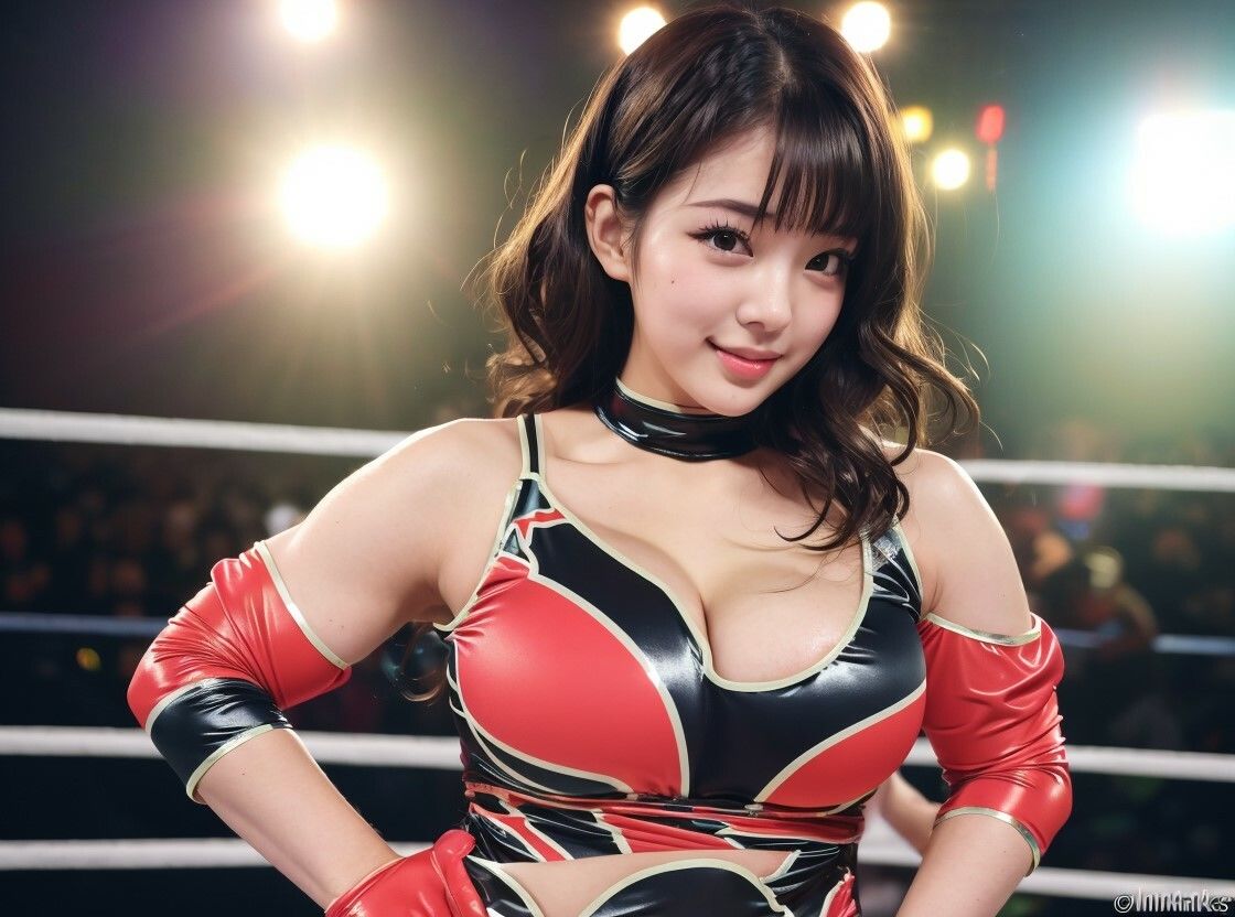 美巨乳女子プロレスラー【AI美女グラビア写真集】