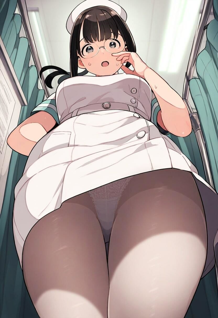 ナースのパンティー逆さ撮り！ビッチ看護婦500枚