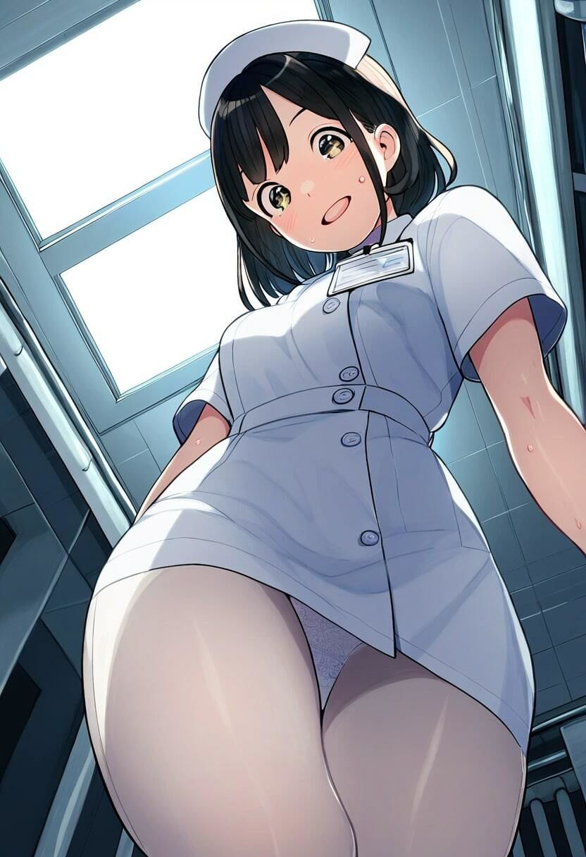 ナースのパンティー逆さ撮り！ビッチ看護婦500枚