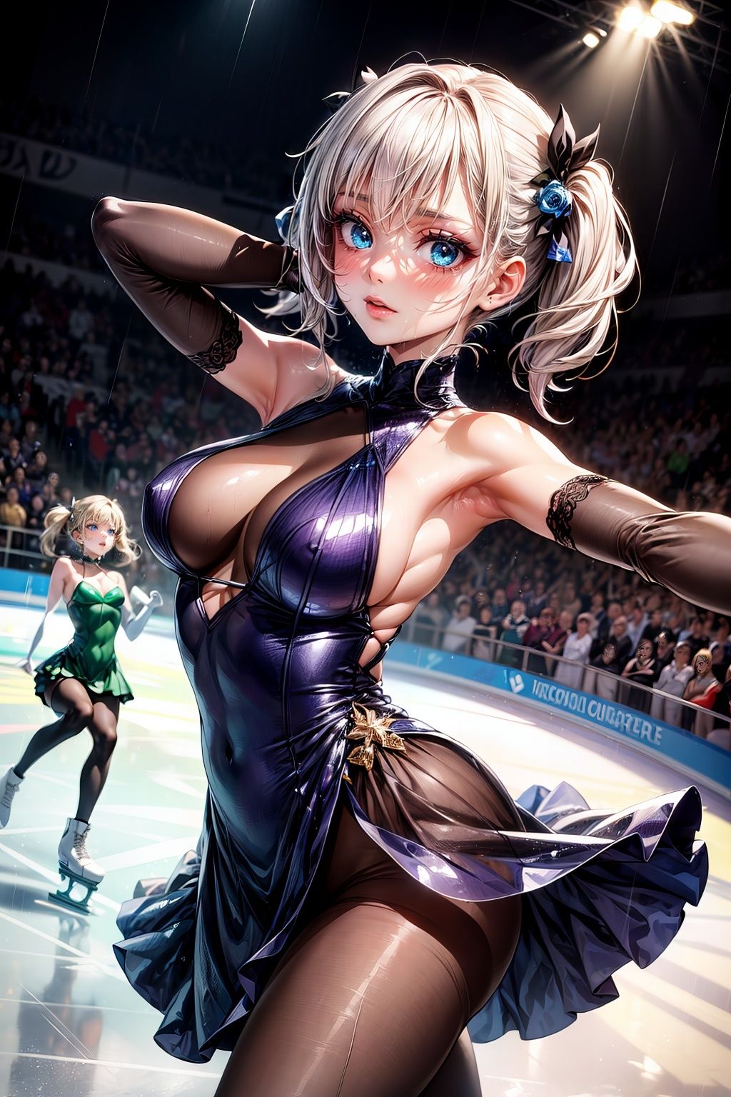 スケートリンクは愛液まみれ