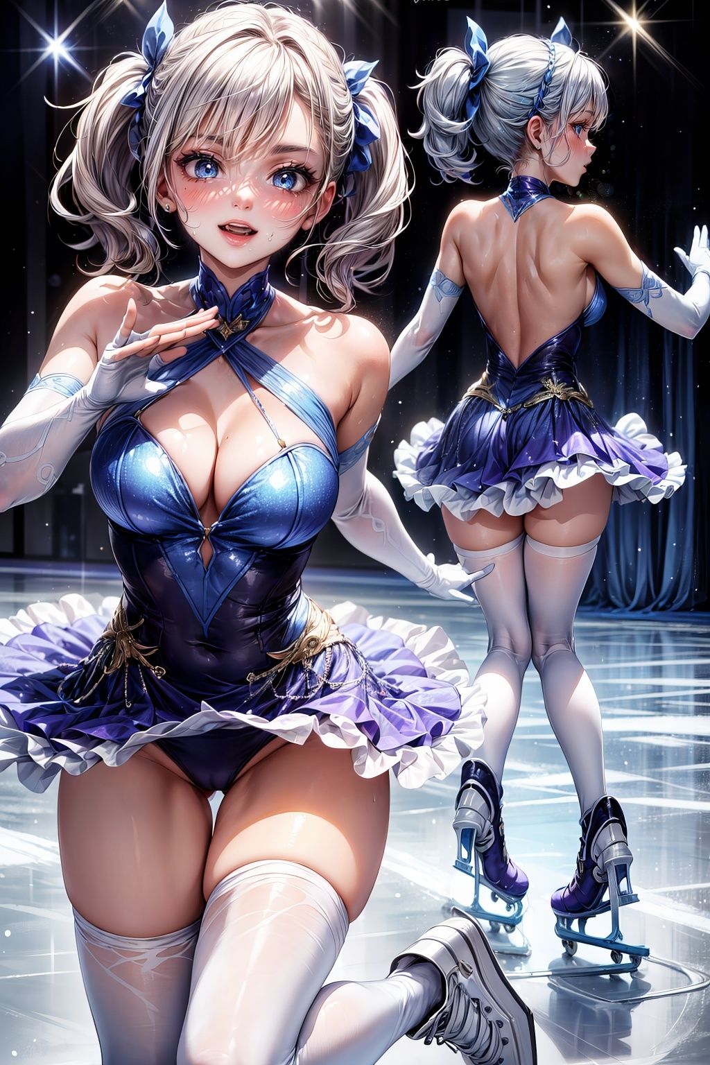 スケートリンクは愛液まみれ