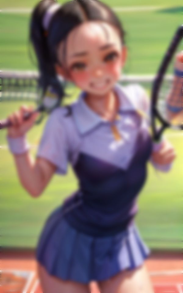 無邪気なテニス少女