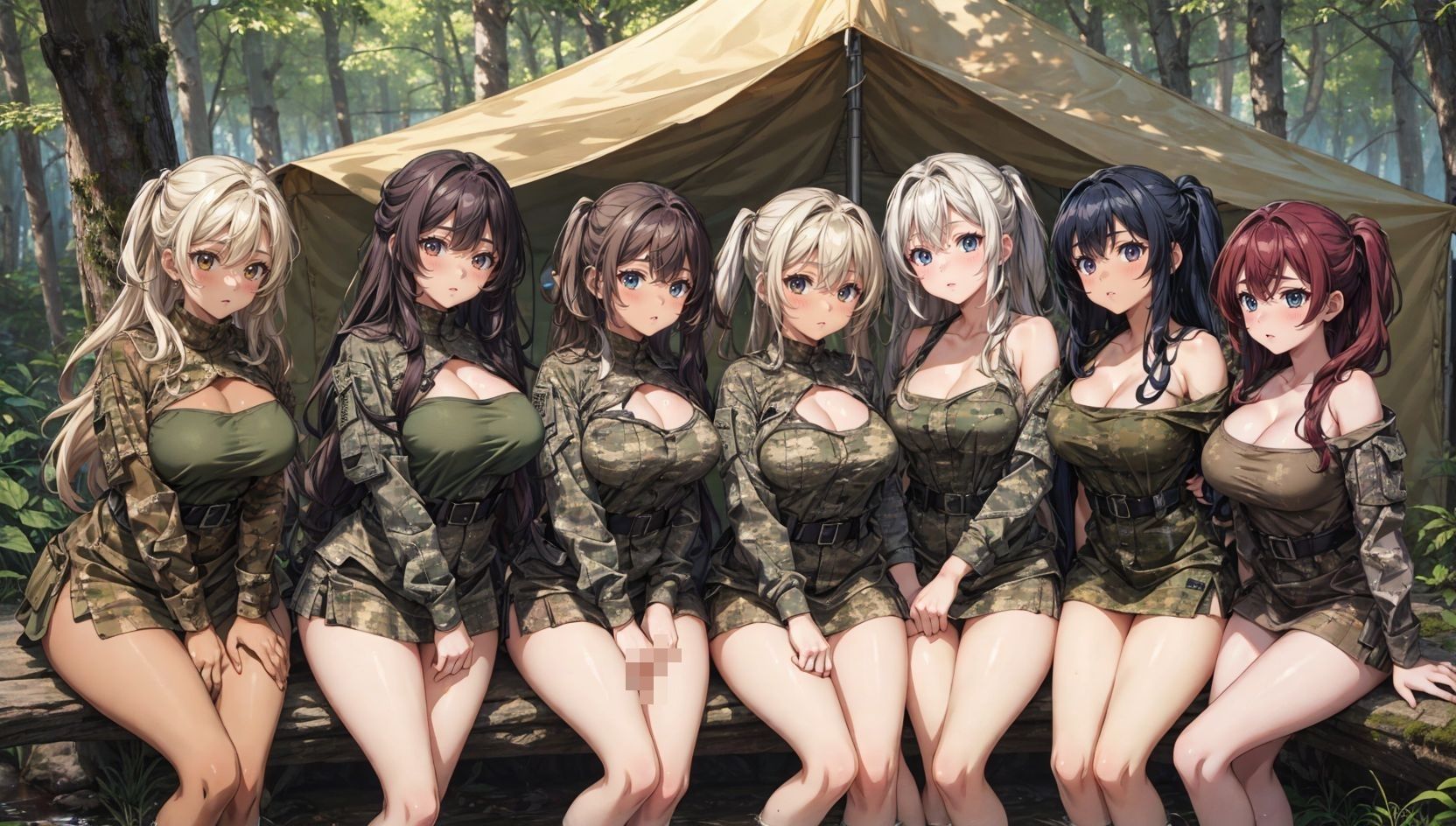 ハーレム野営キャンプ