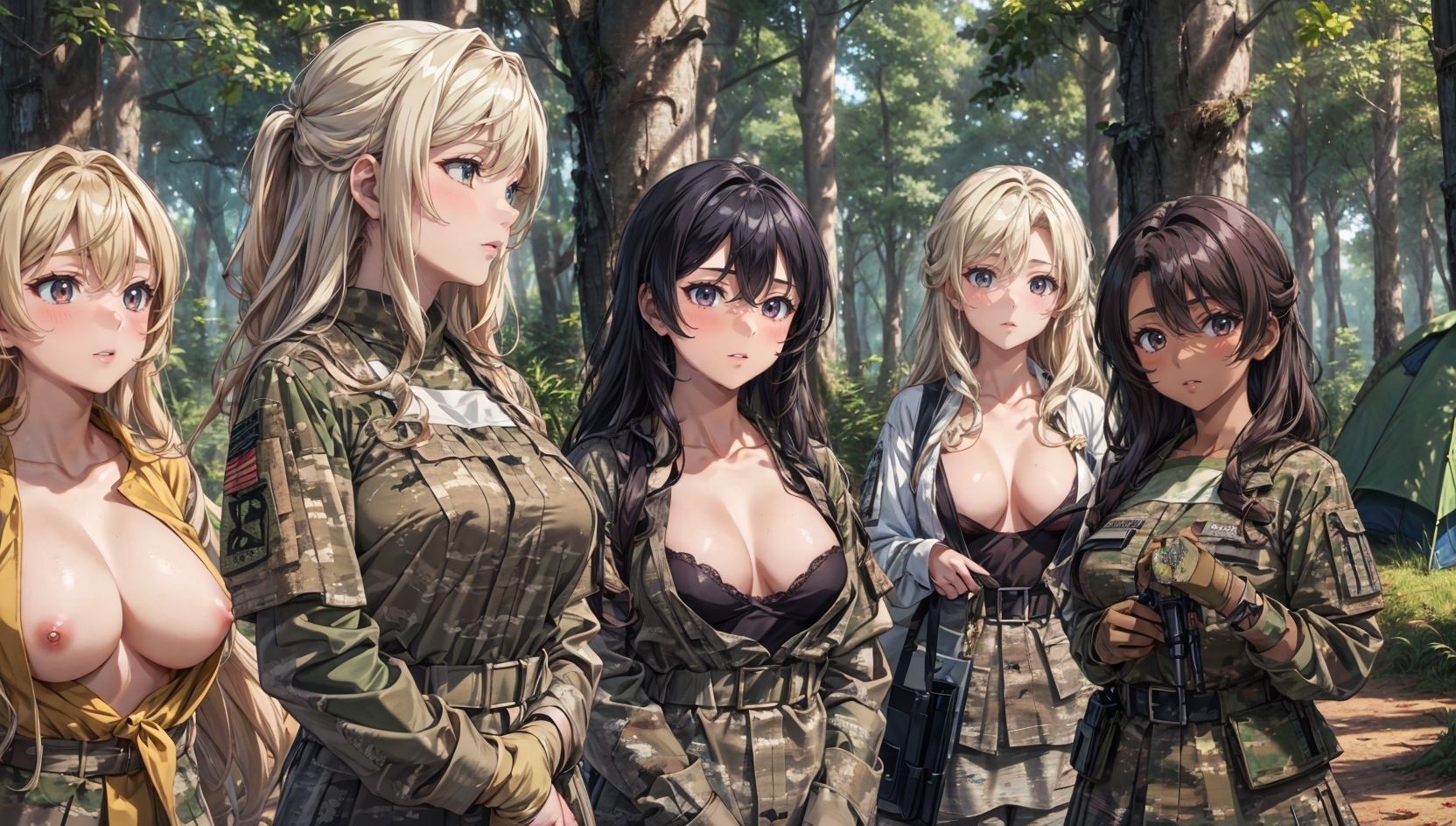 ハーレム野営キャンプ