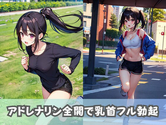 【巨乳スポーツ女子】ノーブラ美少女がフルマラソンに参加!乳首フル勃起の爆乳がぶるんぶるん!