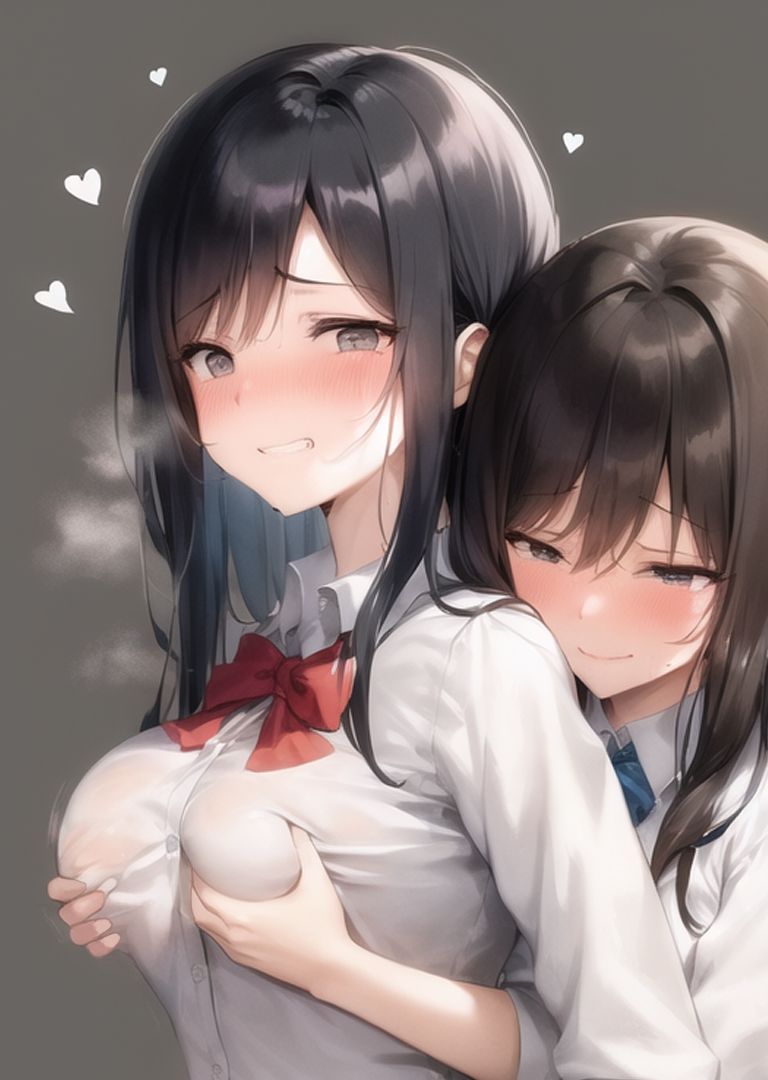 【旧作品その1】背後から胸揉み イラスト集