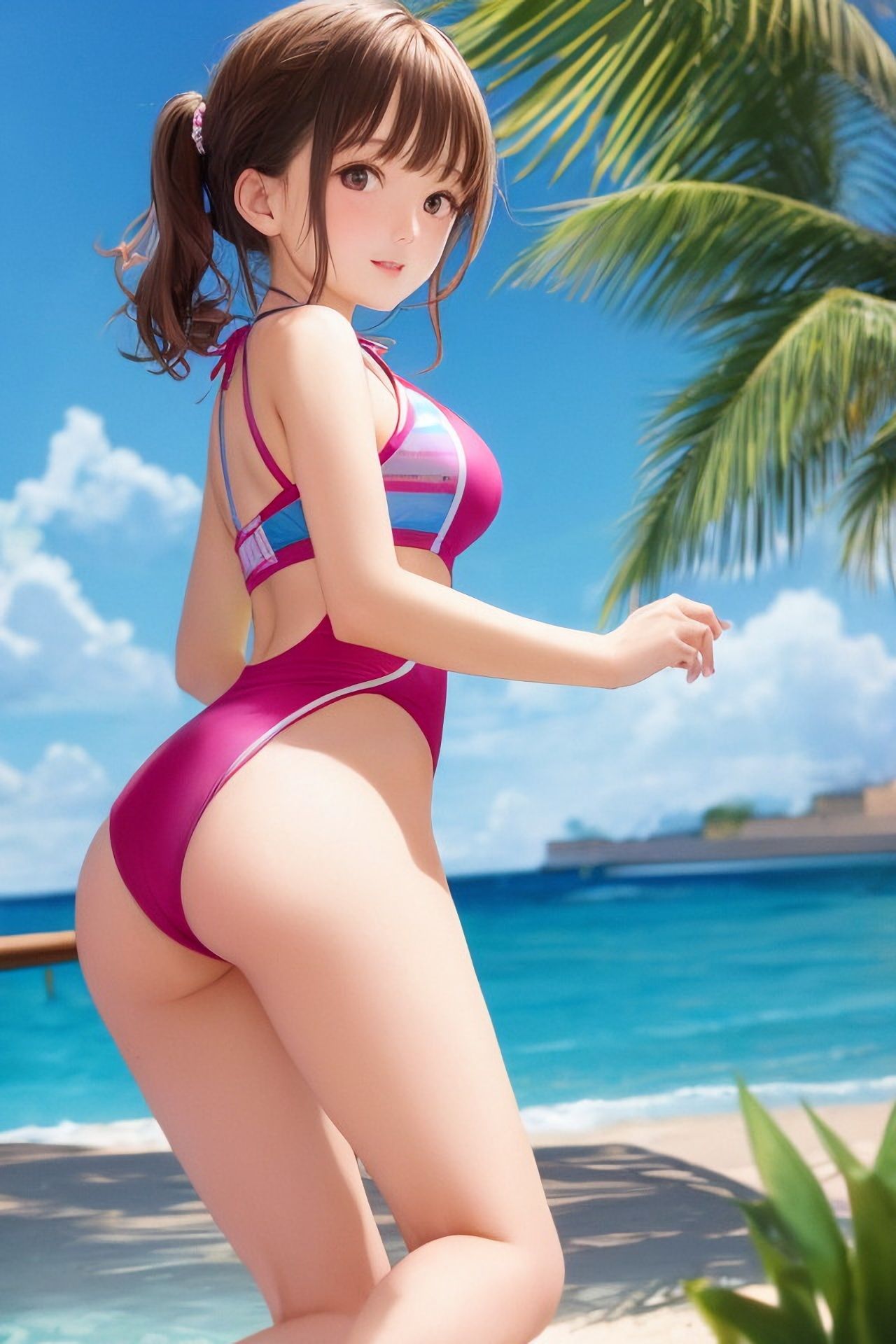 【ROCG021】20次元美少女水着ふわふわ★約140枚★1280x1920
