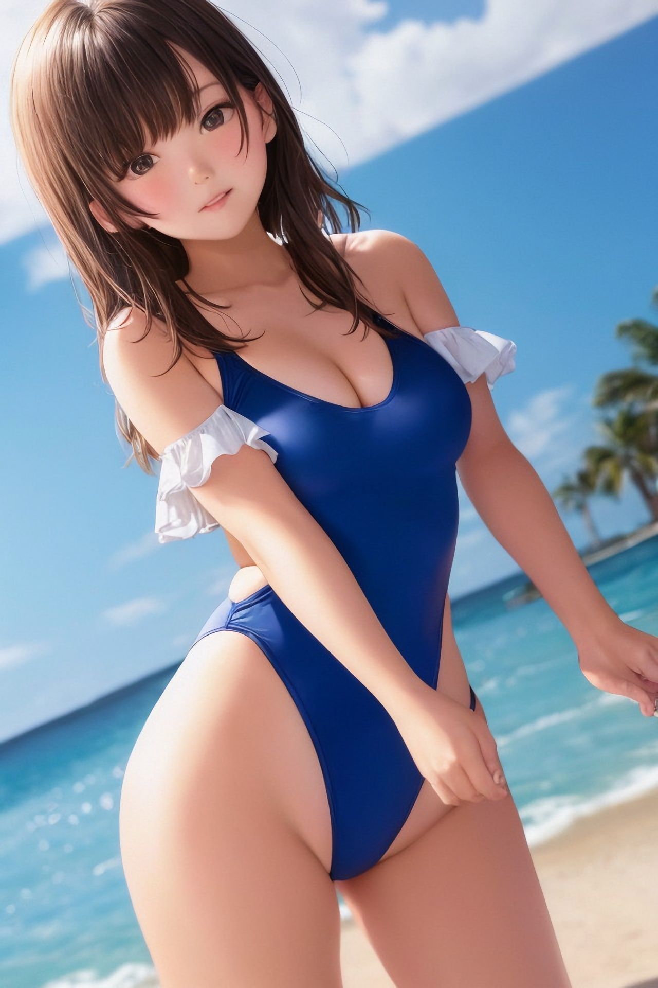 【ROCG021】20次元美少女水着ふわふわ★約140枚★1280x1920