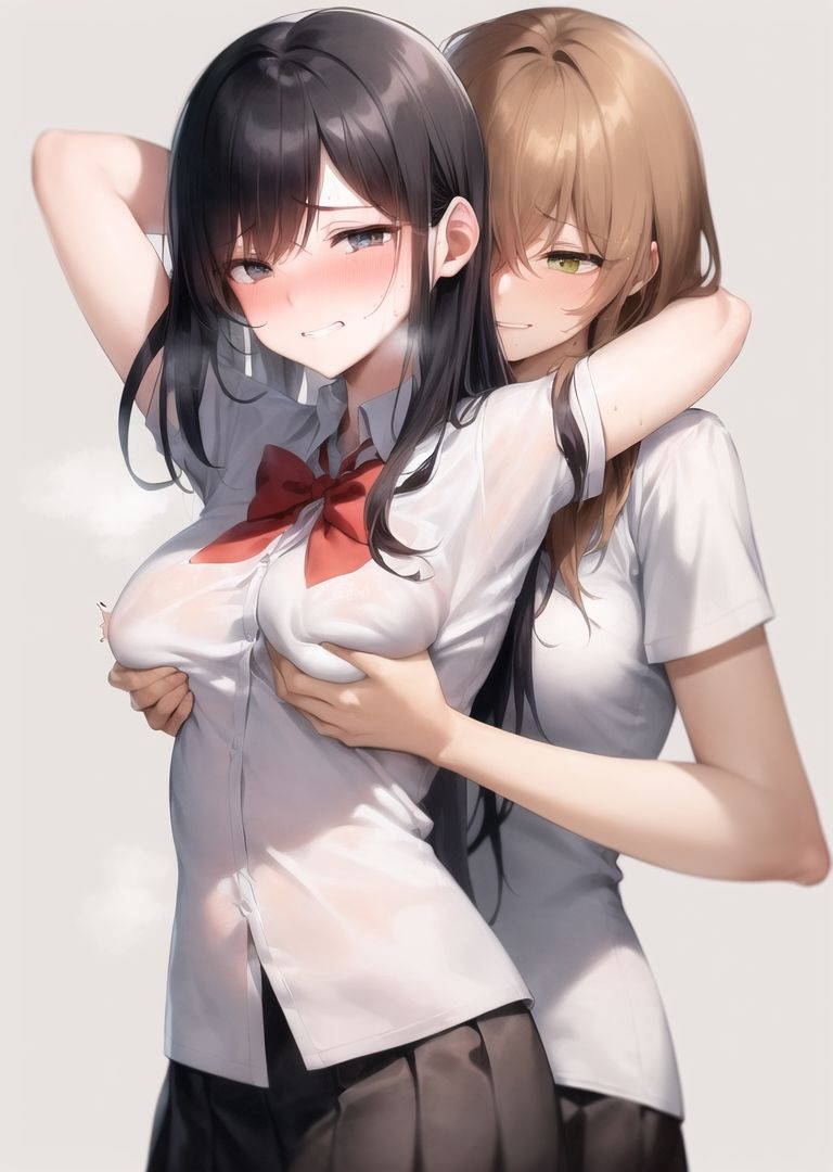 【旧作品その2】背後から胸揉み イラスト集