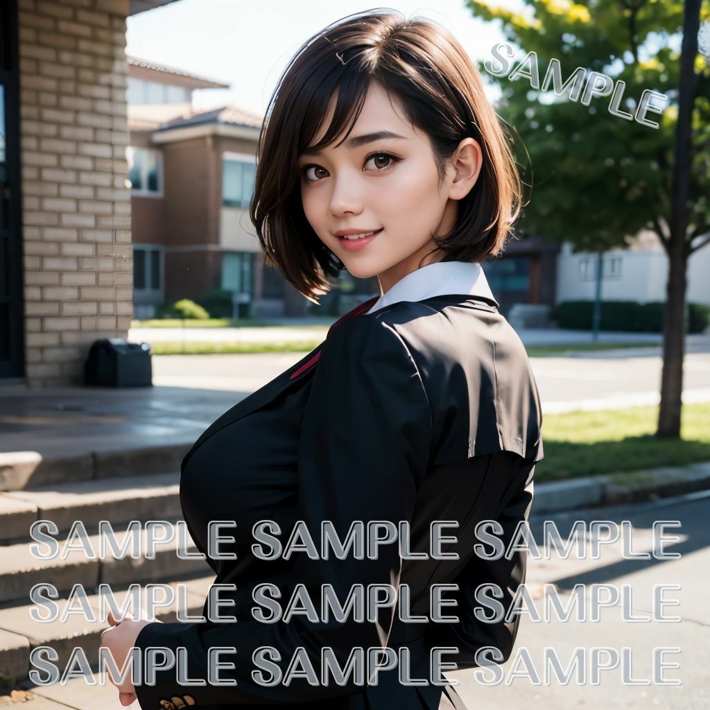 制服女子のエログラビア