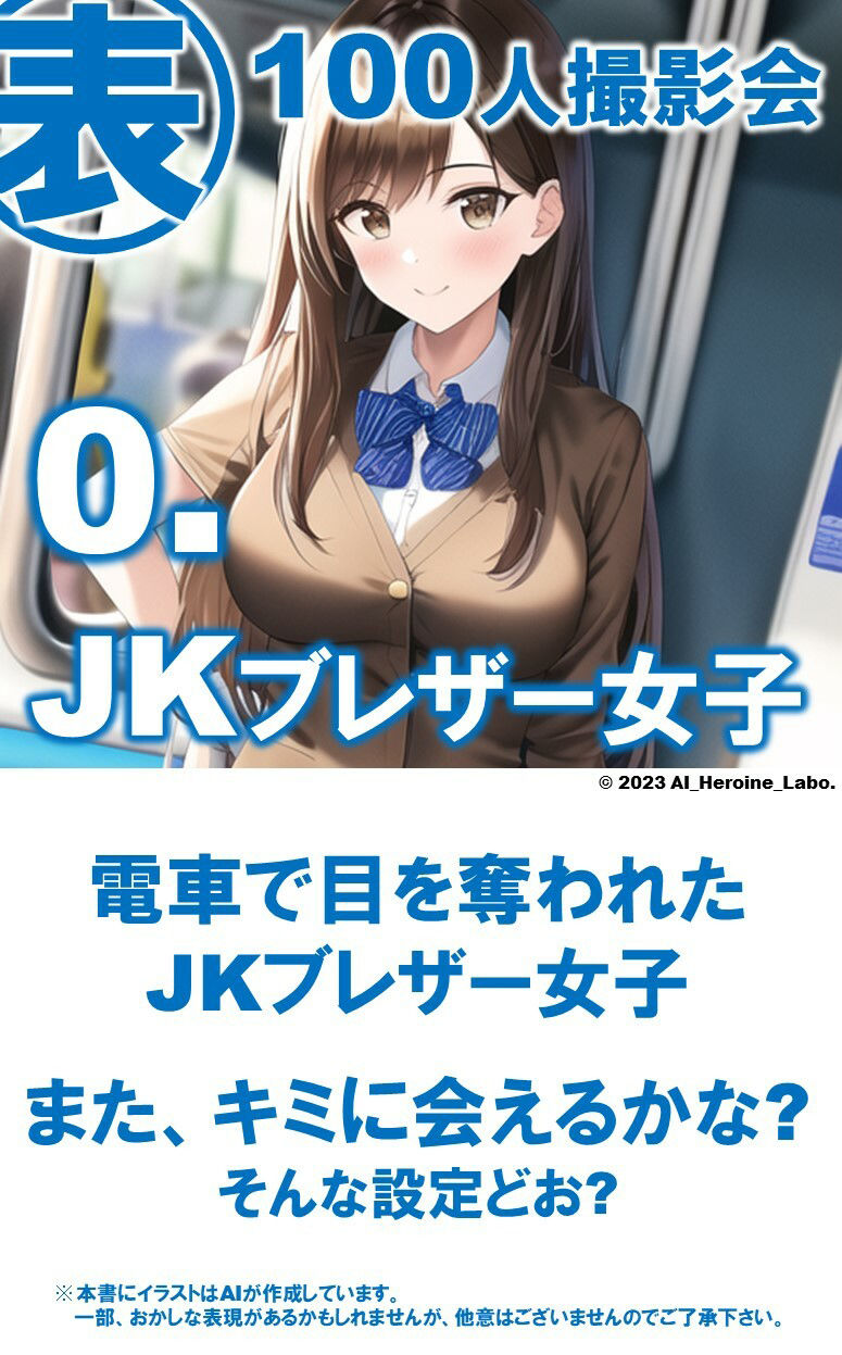 1つの呪文で生み出された100人のAI妄想美少女-20【電車で気になるJK白シャツ女子編】