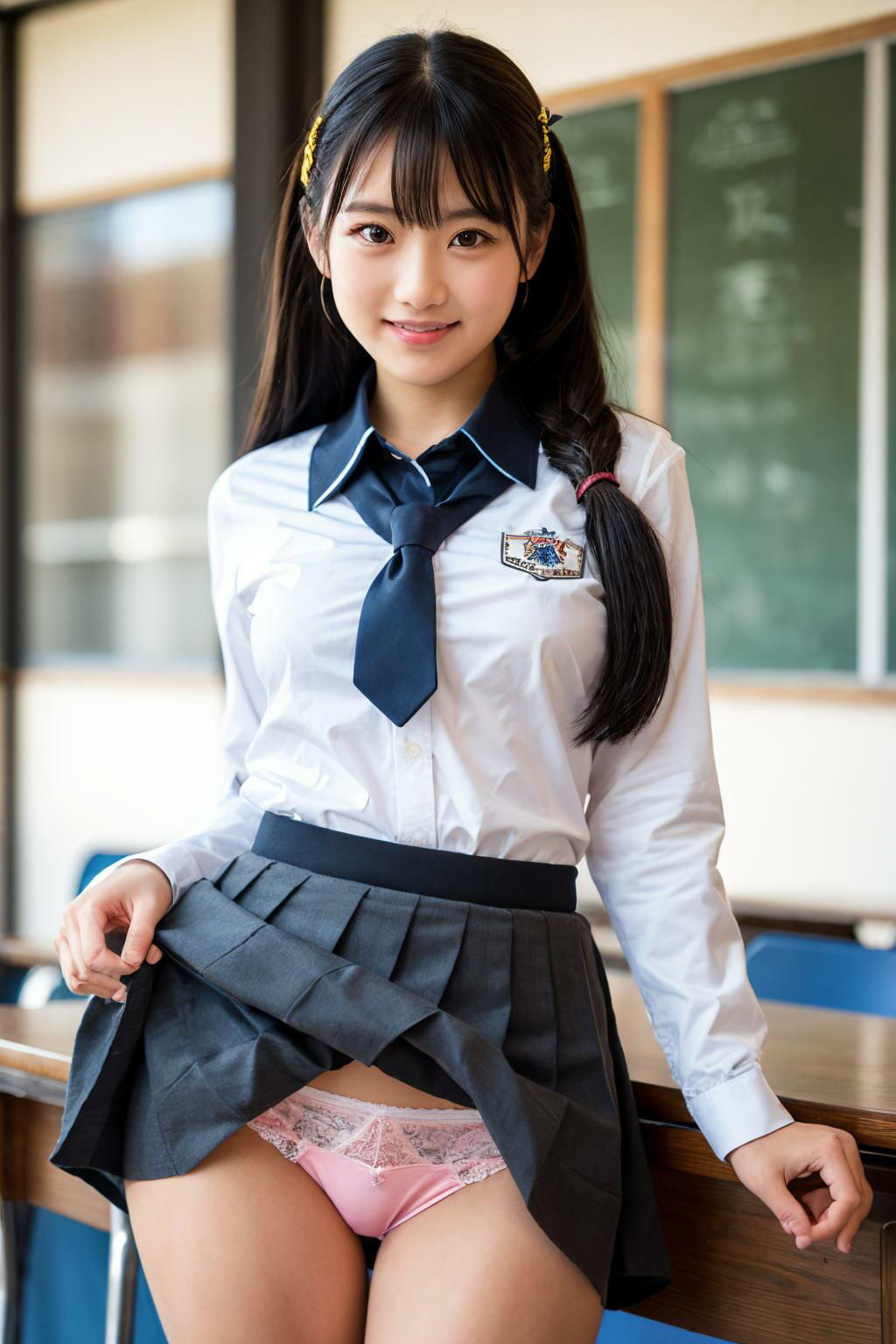 【女子校生のパンティ】ピンク色が大好き！