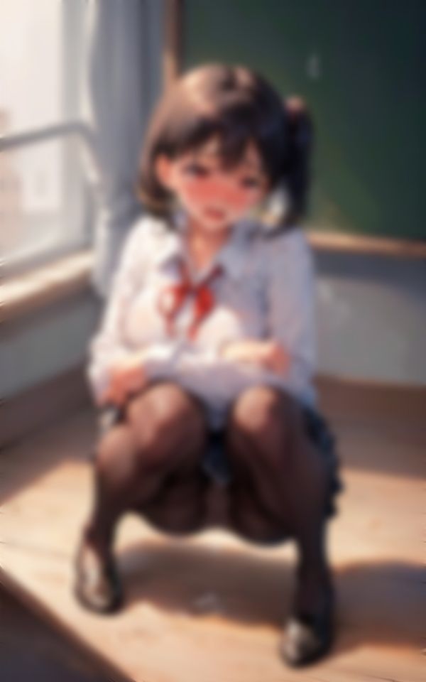 おもらし限界ユルユル少女