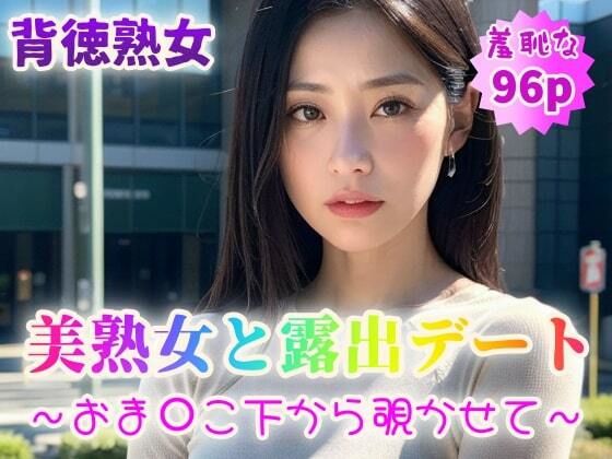 【背徳熟女】美熟女と露出デート〜おま〇こ下から覗かせて〜【96p】