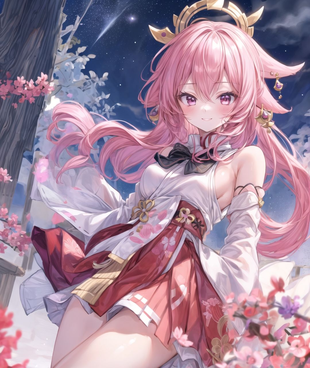 美少女たちのひととき・八〇神子(原神)