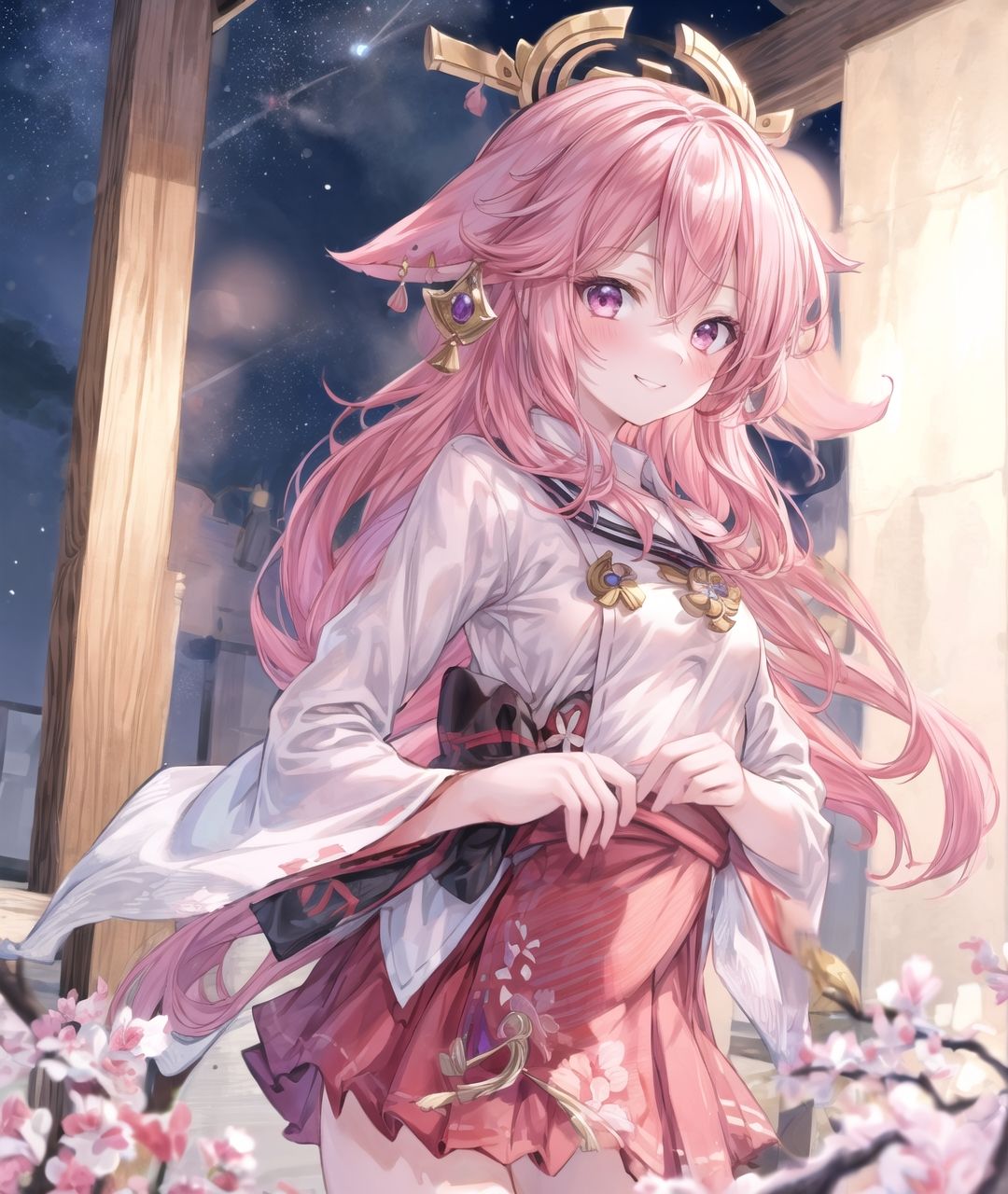 美少女たちのひととき・八〇神子(原神)