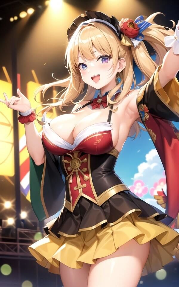 コンサートで脱ぐアイドル2