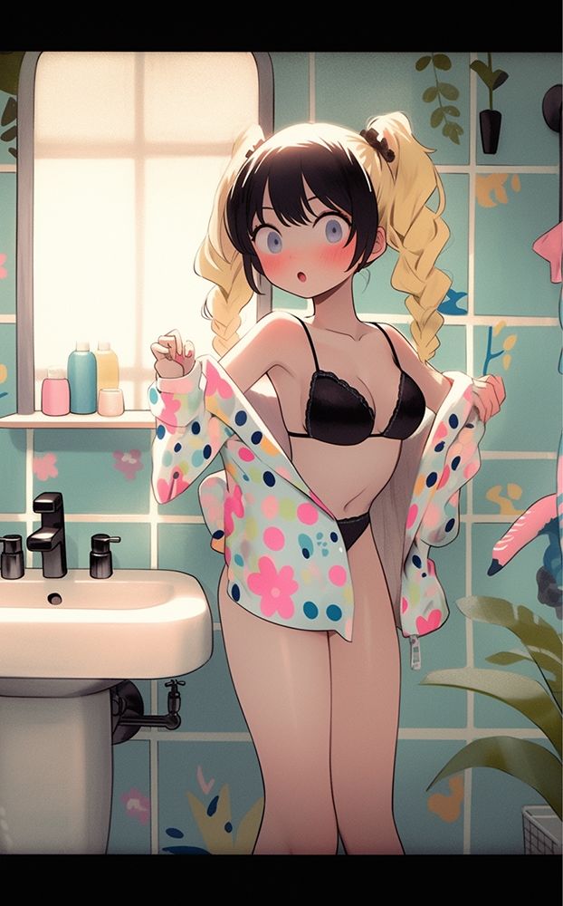 AI Girls In A Bathroom